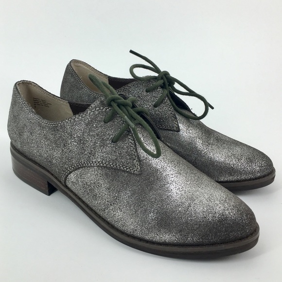 SEYCHELLES Metallic Silver Loafer Size 7 - Picture 6 of 6